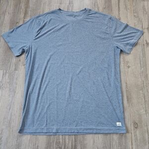 Vuori Light Blue Men's Strato Tech Short Sleeve Tee Shirt XL Active Performamce